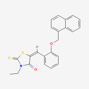 3-ethyl-5-[2-(1-naphthylmethoxy)benzylidene]-2-thioxo-1,3-thiazolidin-4-one