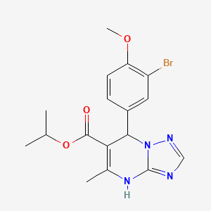 isopropyl 7-(3-bromo-4-methoxyphenyl)-5-methyl-4,7-dihydro[1,2,4]triazolo[1,5-a]pyrimidine-6-carboxylate