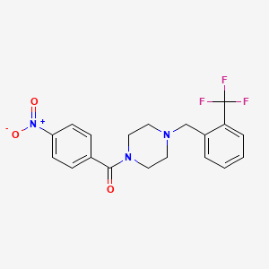 1-(4-nitrobenzoyl)-4-[2-(trifluoromethyl)benzyl]piperazine