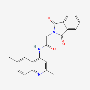 N-(2,6-dimethyl-4-quinolinyl)-2-(1,3-dioxo-1,3-dihydro-2H-isoindol-2-yl)acetamide