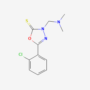 5-(2-chlorophenyl)-3-[(dimethylamino)methyl]-1,3,4-oxadiazole-2(3H)-thione