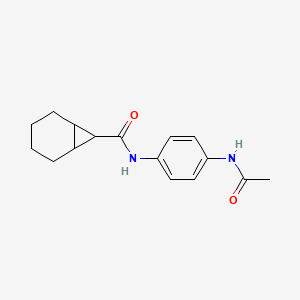 molecular formula C16H20N2O2 B5200114 N-[4-(acetylamino)phenyl]bicyclo[4.1.0]heptane-7-carboxamide 