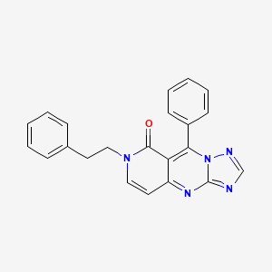 9-phenyl-7-(2-phenylethyl)pyrido[4,3-d][1,2,4]triazolo[1,5-a]pyrimidin-8(7H)-one