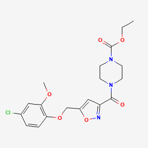 ethyl 4-({5-[(4-chloro-2-methoxyphenoxy)methyl]-3-isoxazolyl}carbonyl)-1-piperazinecarboxylate
