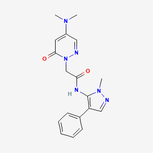 2-[4-(dimethylamino)-6-oxo-1(6H)-pyridazinyl]-N-(1-methyl-4-phenyl-1H-pyrazol-5-yl)acetamide