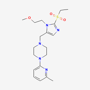 1-{[2-(ethylsulfonyl)-1-(2-methoxyethyl)-1H-imidazol-5-yl]methyl}-4-(6-methyl-2-pyridinyl)piperazine