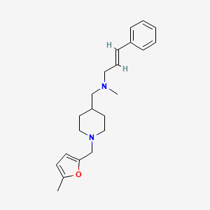 (2E)-N-methyl-N-({1-[(5-methyl-2-furyl)methyl]-4-piperidinyl}methyl)-3-phenyl-2-propen-1-amine