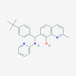 7-[(4-tert-butylphenyl)(2-pyridinylamino)methyl]-2-methyl-8-quinolinol