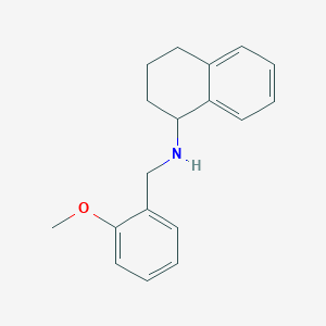 molecular formula C18H21NO B5200208 (2-methoxybenzyl)1,2,3,4-tetrahydro-1-naphthalenylamine 