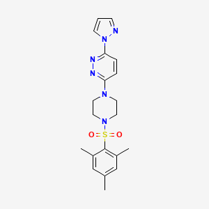 3-[4-(mesitylsulfonyl)-1-piperazinyl]-6-(1H-pyrazol-1-yl)pyridazine