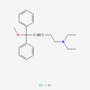 N,N-diethyl-5-methoxy-5,5-diphenyl-3-pentyn-1-amine hydrochloride