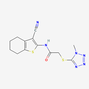N-(3-cyano-4,5,6,7-tetrahydro-1-benzothien-2-yl)-2-[(1-methyl-1H-tetrazol-5-yl)thio]acetamide