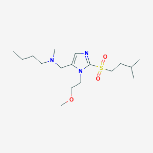 N-({1-(2-methoxyethyl)-2-[(3-methylbutyl)sulfonyl]-1H-imidazol-5-yl}methyl)-N-methyl-1-butanamine