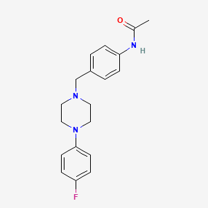 molecular formula C19H22FN3O B5200264 N-(4-{[4-(4-fluorophenyl)-1-piperazinyl]methyl}phenyl)acetamide 