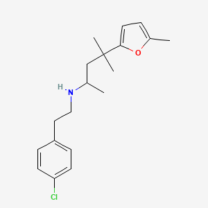 N-[2-(4-chlorophenyl)ethyl]-4-methyl-4-(5-methyl-2-furyl)-2-pentanamine