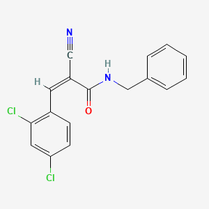 N-benzyl-2-cyano-3-(2,4-dichlorophenyl)acrylamide