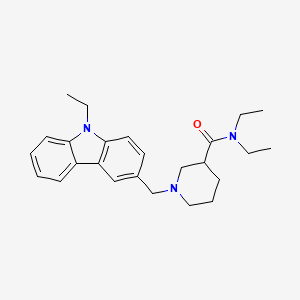 molecular formula C25H33N3O B5200299 N,N-diethyl-1-[(9-ethyl-9H-carbazol-3-yl)methyl]-3-piperidinecarboxamide 