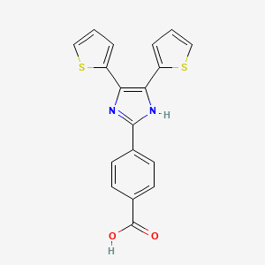 4-(4,5-di-2-thienyl-1H-imidazol-2-yl)benzoic acid