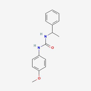 molecular formula C16H18N2O2 B5200374 N-(4-methoxyphenyl)-N'-(1-phenylethyl)urea 