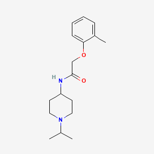 molecular formula C17H26N2O2 B5200385 N-(1-isopropyl-4-piperidinyl)-2-(2-methylphenoxy)acetamide 