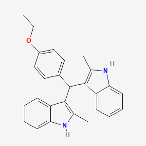 molecular formula C27H26N2O B5200388 3,3'-[(4-ethoxyphenyl)methylene]bis(2-methyl-1H-indole) 