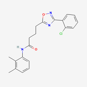 molecular formula C20H20ClN3O2 B5200424 4-[3-(2-chlorophenyl)-1,2,4-oxadiazol-5-yl]-N-(2,3-dimethylphenyl)butanamide 