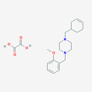 molecular formula C21H30N2O5 B5200453 1-(3-cyclohexen-1-ylmethyl)-4-(2-methoxybenzyl)piperazine oxalate 