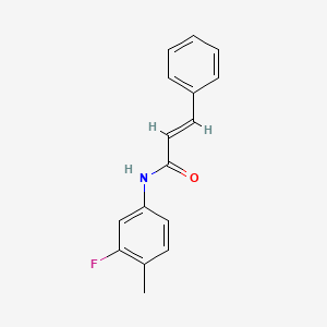 molecular formula C16H14FNO B5200472 N-(3-fluoro-4-methylphenyl)-3-phenylacrylamide 