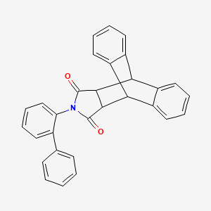 molecular formula C30H21NO2 B5200485 17-(2-biphenylyl)-17-azapentacyclo[6.6.5.0~2,7~.0~9,14~.0~15,19~]nonadeca-2,4,6,9,11,13-hexaene-16,18-dione 
