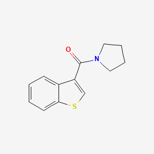 molecular formula C13H13NOS B5200501 1-(1-benzothien-3-ylcarbonyl)pyrrolidine 