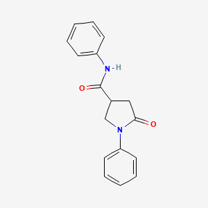 molecular formula C17H16N2O2 B5200510 5-oxo-N,1-diphenyl-3-pyrrolidinecarboxamide 