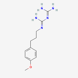 molecular formula C12H19N5O B5200586 N-[3-(4-methoxyphenyl)propyl]imidodicarbonimidic diamide 