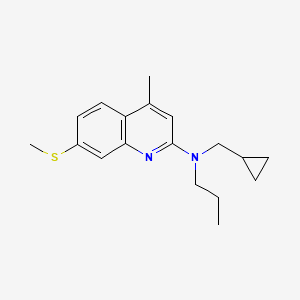 molecular formula C18H24N2S B5200592 N-(cyclopropylmethyl)-4-methyl-7-(methylthio)-N-propyl-2-quinolinamine 