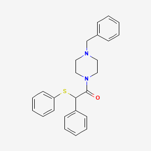 molecular formula C25H26N2OS B5200624 1-benzyl-4-[phenyl(phenylthio)acetyl]piperazine 