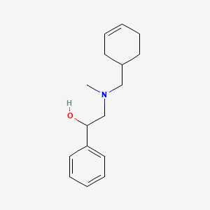 molecular formula C16H23NO B5200633 2-[(3-cyclohexen-1-ylmethyl)(methyl)amino]-1-phenylethanol CAS No. 864415-56-5