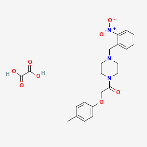molecular formula C22H25N3O8 B5200646 1-[(4-methylphenoxy)acetyl]-4-(2-nitrobenzyl)piperazine oxalate 