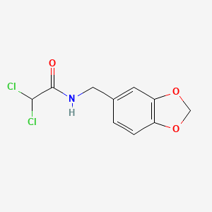 molecular formula C10H9Cl2NO3 B5200678 N-(1,3-benzodioxol-5-ylmethyl)-2,2-dichloroacetamide CAS No. 39084-98-5