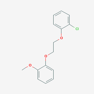 molecular formula C15H15ClO3 B5200682 1-chloro-2-[2-(2-methoxyphenoxy)ethoxy]benzene 