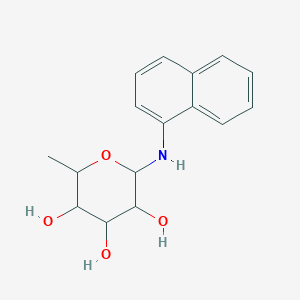 molecular formula C16H19NO4 B5200692 6-deoxy-N-1-naphthylhexopyranosylamine 