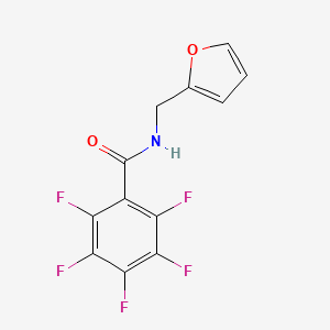 molecular formula C12H6F5NO2 B5200732 2,3,4,5,6-pentafluoro-N-(2-furylmethyl)benzamide 