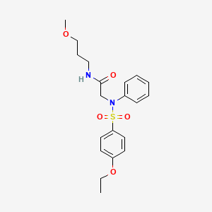 N~2~-[(4-ethoxyphenyl)sulfonyl]-N~1~-(3-methoxypropyl)-N~2~-phenylglycinamide