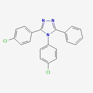 molecular formula C20H13Cl2N3 B5200742 3,4-bis(4-chlorophenyl)-5-phenyl-4H-1,2,4-triazole 