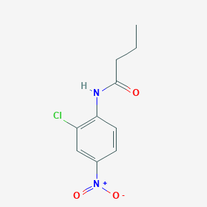 molecular formula C10H11ClN2O3 B5200787 N-(2-chloro-4-nitrophenyl)butanamide 