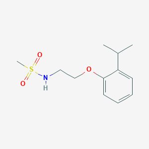 molecular formula C12H19NO3S B5200811 N-[2-(2-isopropylphenoxy)ethyl]methanesulfonamide 