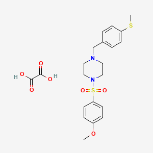 1-[(4-methoxyphenyl)sulfonyl]-4-[4-(methylthio)benzyl]piperazine oxalate