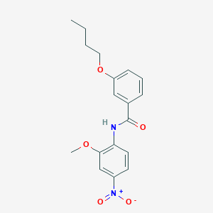 molecular formula C18H20N2O5 B5200922 3-butoxy-N-(2-methoxy-4-nitrophenyl)benzamide 
