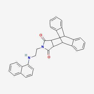 17-[2-(1-naphthylamino)ethyl]-17-azapentacyclo[6.6.5.0~2,7~.0~9,14~.0~15,19~]nonadeca-2,4,6,9,11,13-hexaene-16,18-dione
