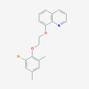 molecular formula C19H18BrNO2 B5200947 8-[2-(2-bromo-4,6-dimethylphenoxy)ethoxy]quinoline 