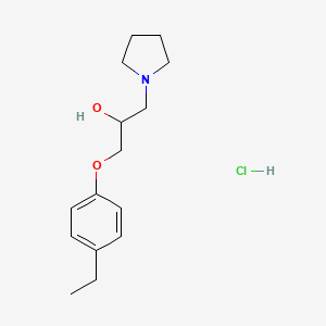 molecular formula C15H24ClNO2 B5201000 1-(4-ethylphenoxy)-3-(1-pyrrolidinyl)-2-propanol hydrochloride 