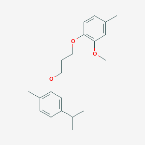 molecular formula C21H28O3 B5201069 4-isopropyl-2-[3-(2-methoxy-4-methylphenoxy)propoxy]-1-methylbenzene 
